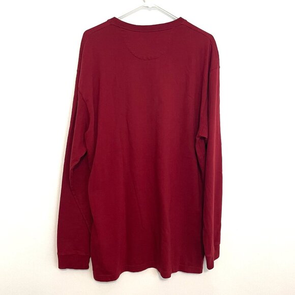 DULUTH TRADING CO COMPANY Mens Longtail T Relaxed Fit Long Sleeve T-Shirt Red M - Picture 7 of 11